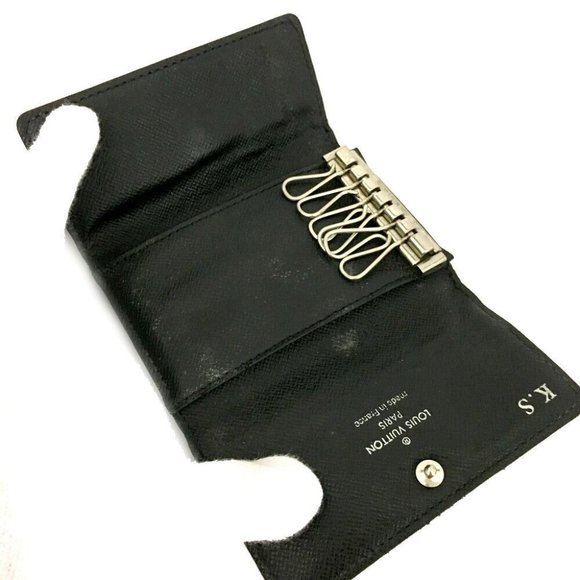 701167N Louis Vuitton Key Case Multicles 6 Ring Black Damier - Picture 5 of 9